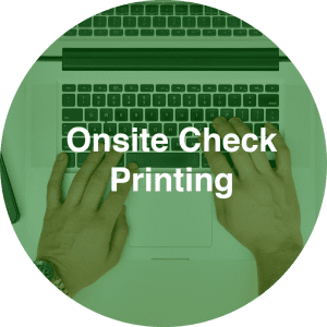 get onsite check printing options with precision payroll services inc new jersey
